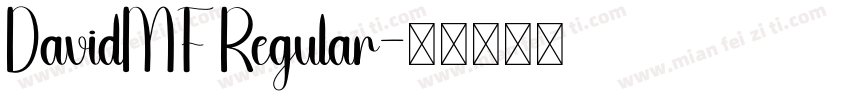 DavidMF Regular字体转换